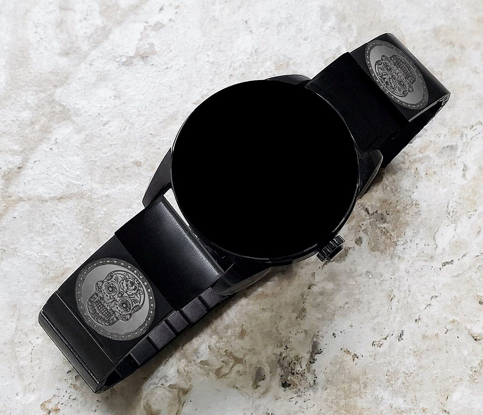 Engraved Watch Band for Garmin Fenix 7X Pro 6X Pro 5X Plus Fenix 3 Descent Mk3i 51mm Mk2i Mk2 Mk1 Enduro 2 Black Stainless Steel SS2 A26